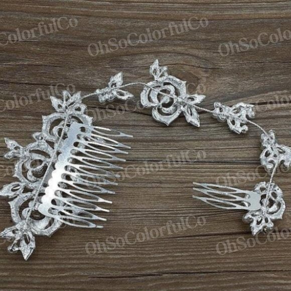 Rhinestone Bridal Hair Comb Accessory